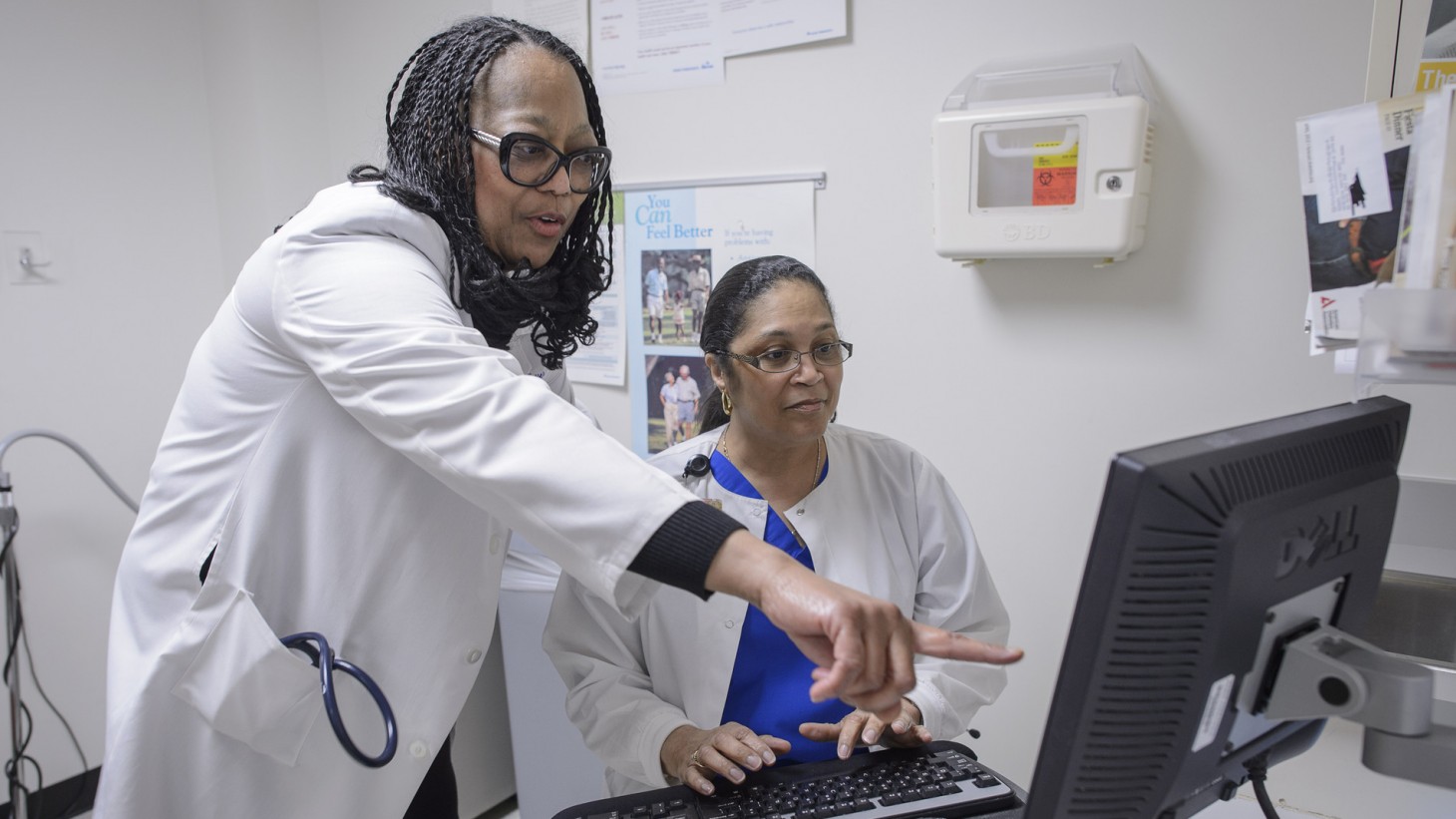 Dr. Juanita Fletcher Cone with Demetrice Franklin. 