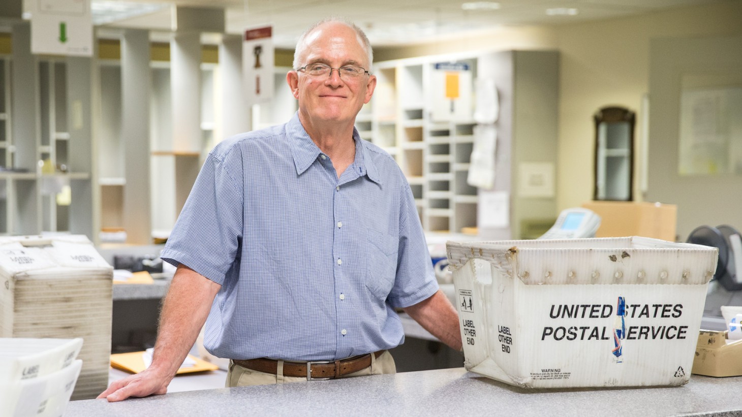 John Lyster, mail clerk, SEIU Local 49 (Northwest)