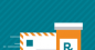 teal background with RX image